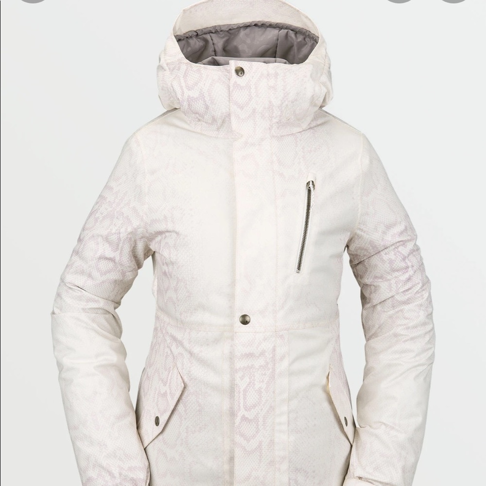 Volcom White “Bone Snake” ski / snowboard jacket